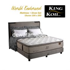 Bed Set Size 100 - KING KOIL World Endorse 100 Set  - FREE Mattress Protector
